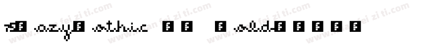 75HazyGothic SC Bold字体转换